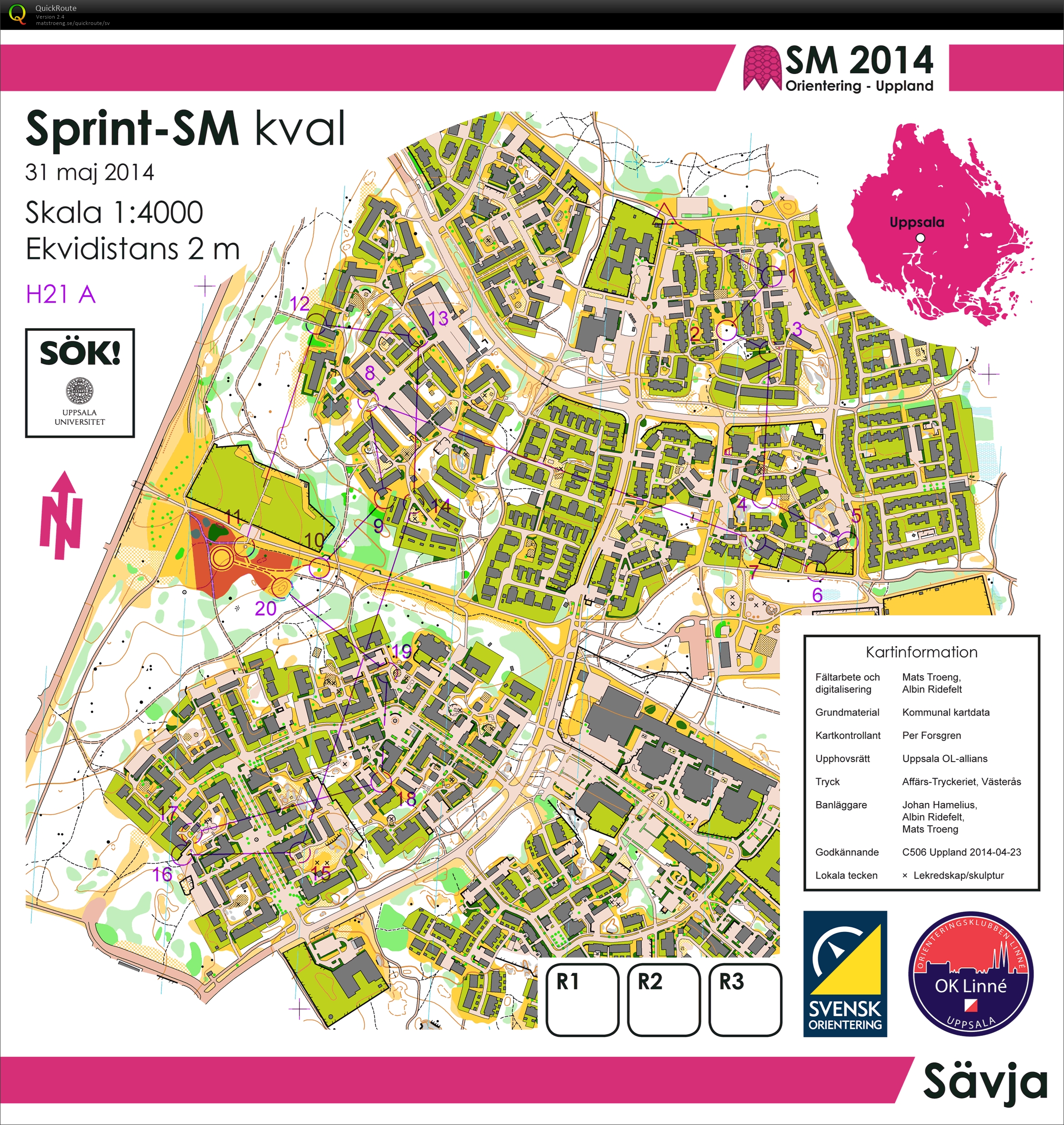 Sprint-SM, kval (31-05-2014)