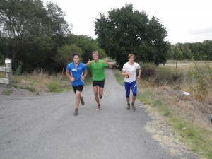 Running back to camp with Duncan and Jakob
