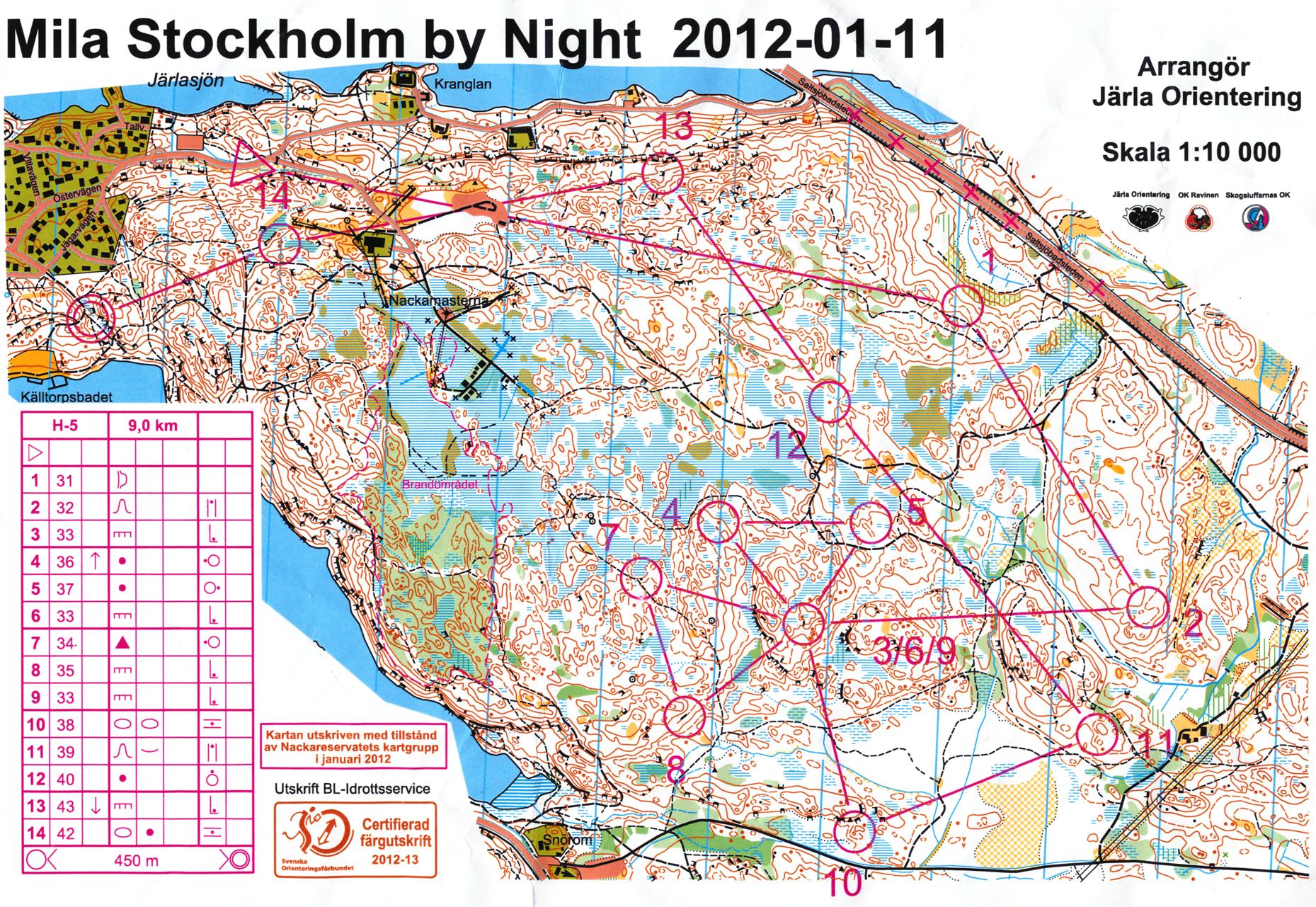 Mila Stockholm by Night, etapp 3 (2012-01-11)