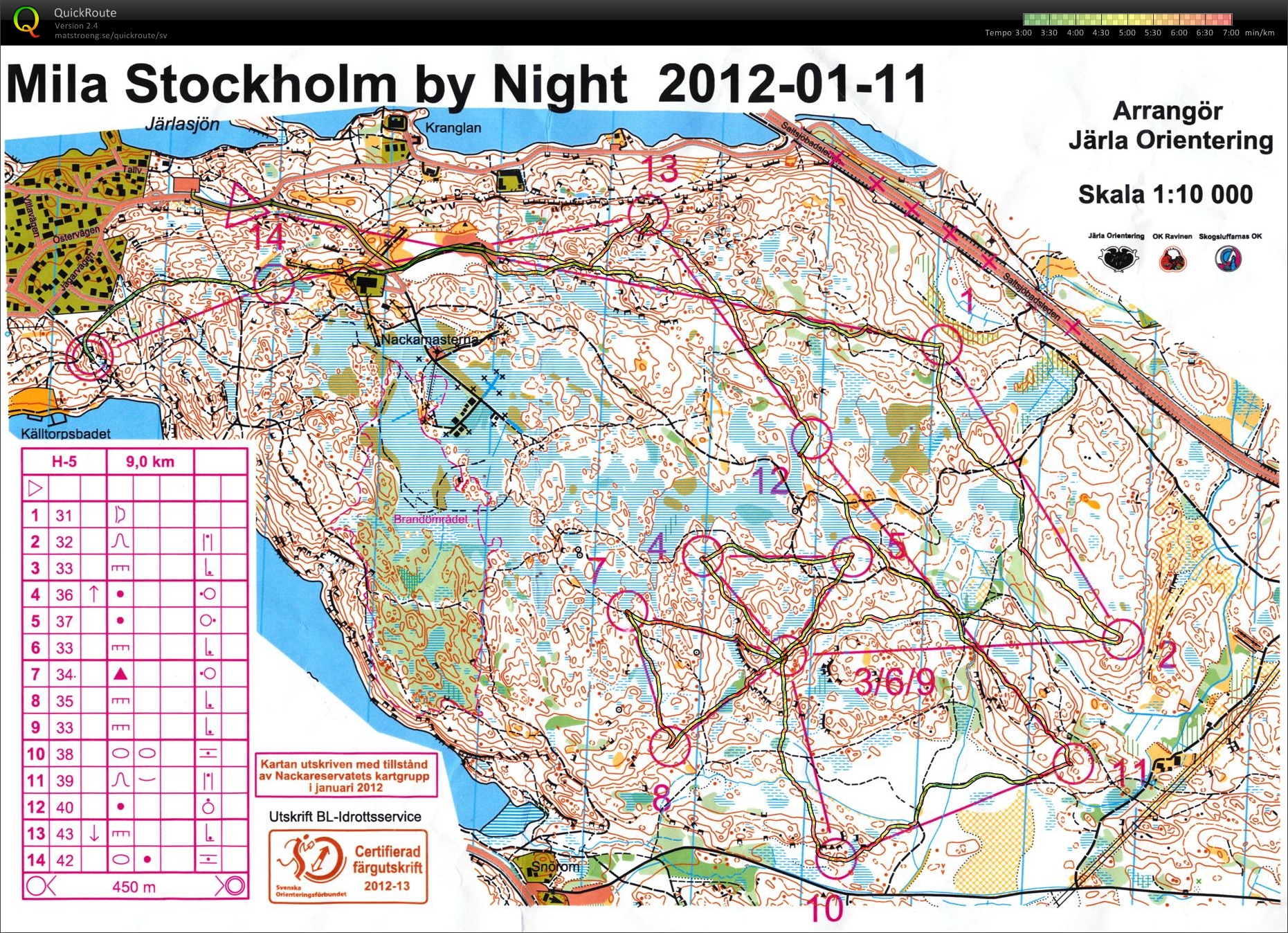 Mila Stockholm by Night, etapp 3 (11/01/2012)
